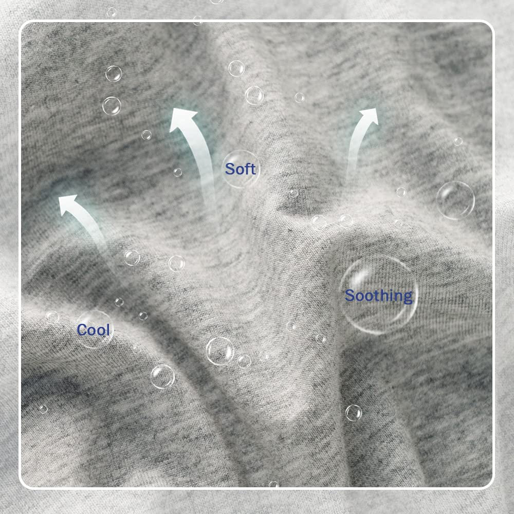 Pregnancy Pillow for Sleeping, Maternity Pillow with Jersey Cotton Cover,C Shaped Body Pillow for Pregnant Women(Grey Jersey)