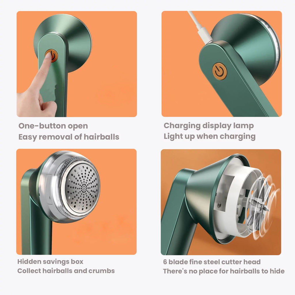 Rechargeable Fabric Shaver Electric Lint Remover Sweater Shavers to Remove Pilling, Portable Lint Remover for Clothes