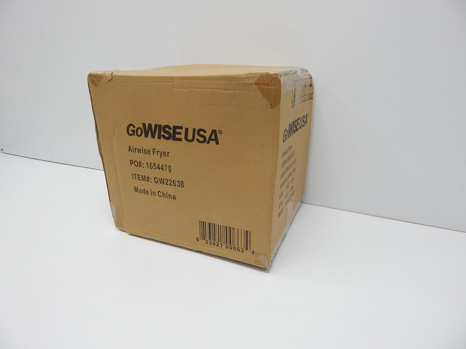 USA 3.7-Quart Programmable Air Fryer with 8 Cook Presets, GW22638 - Black