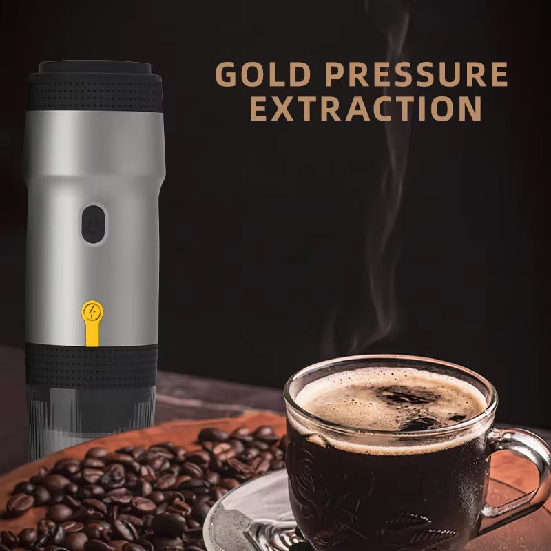 Xiaomi Wireless Electric Portable Espresso Coffee Machine for Car & Home Camping Coffee Maker 3-In-1 Capsule Powder Travel Coffe