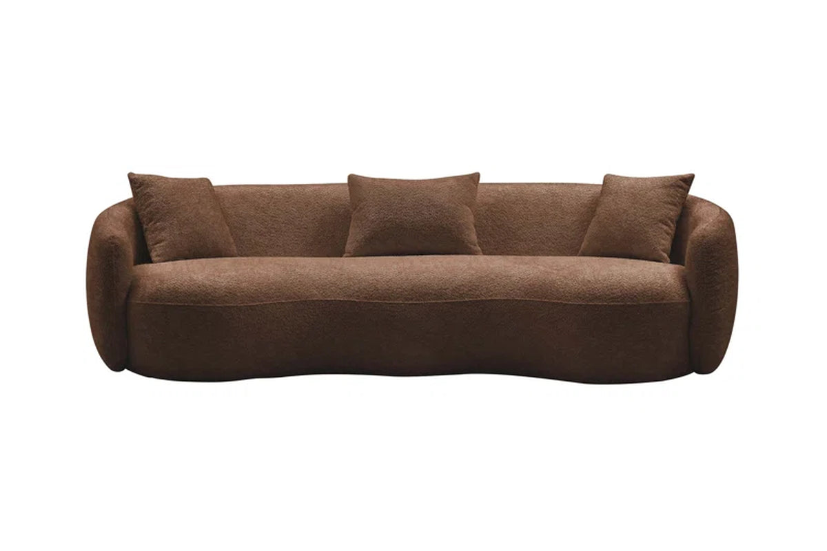 Yazgur 93.6" Curved Modern Upholstered Sofa